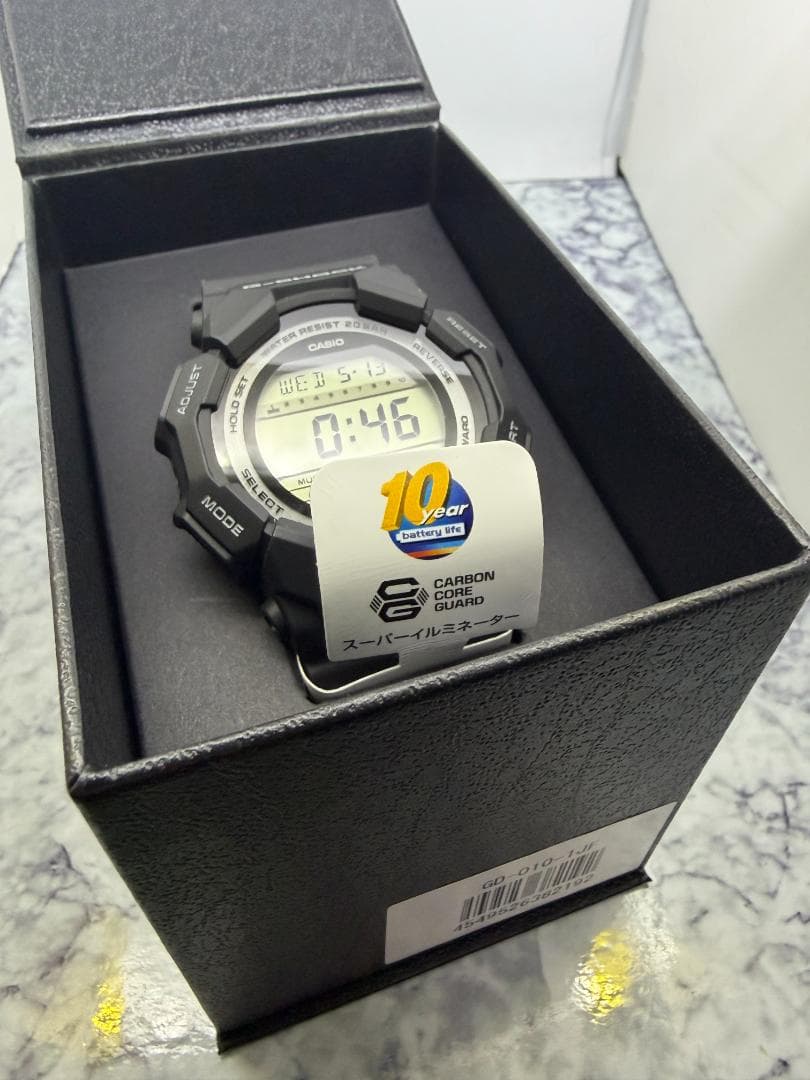 Casio G-Shock GD-010 Digital Carbon Core Watch with Box