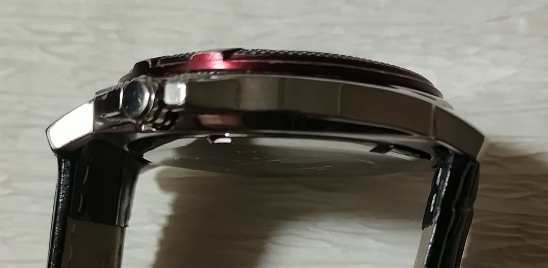 Casio Quartz Watch for Men Stylish Black and Red Dial Rare Model — Japan Import