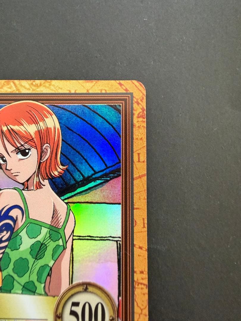 One Piece Hyper Battle Carddass C151 featuring Nami Arlong Crew Officer, used Japanese collectible card