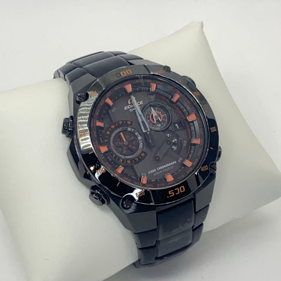 Casio Edifice - Black Watch with Chronograph - Japan Import