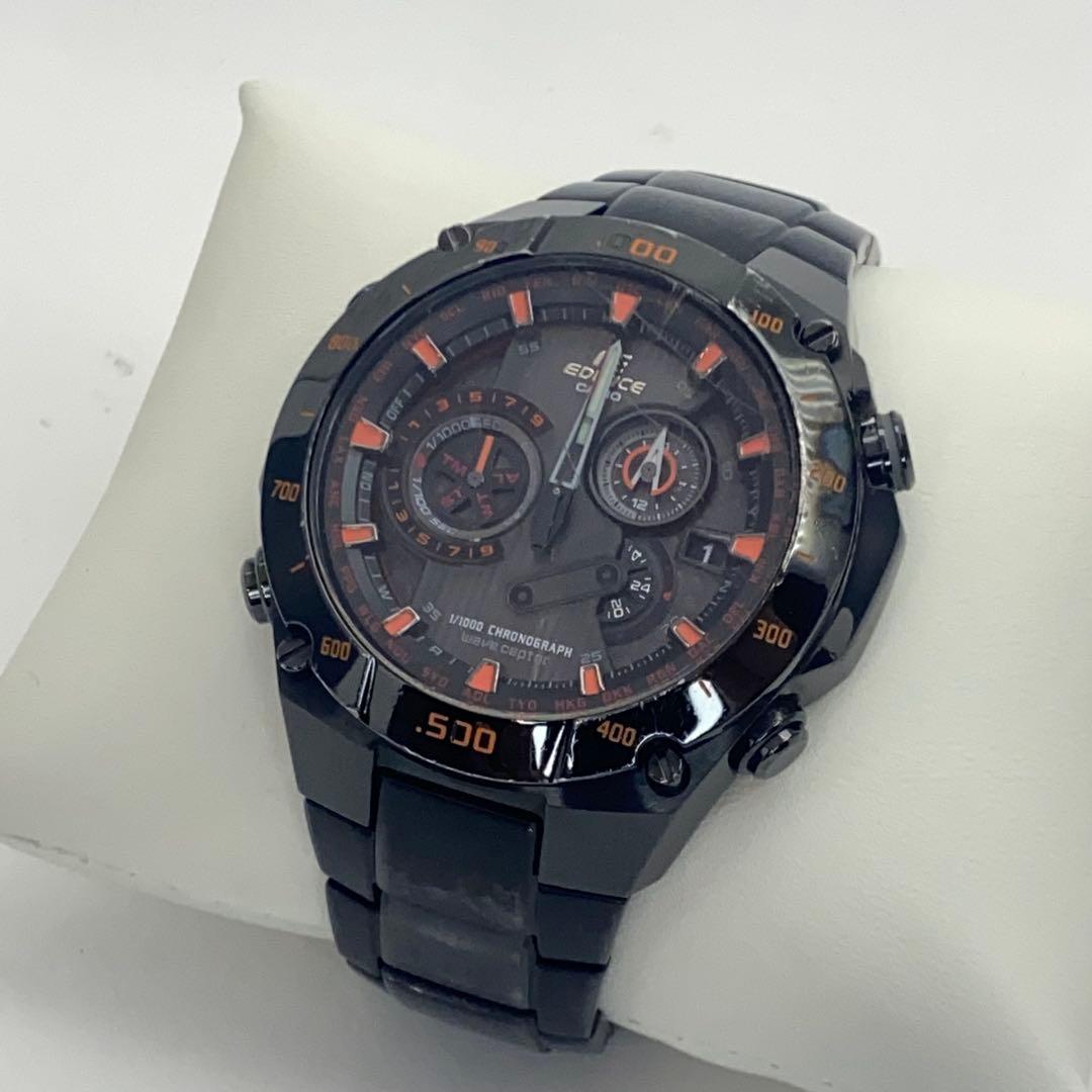 Casio Edifice - Black Watch with Chronograph - Japan Import