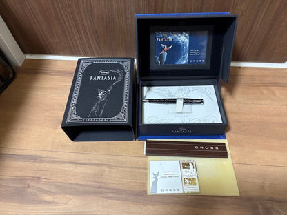Cross Disney 110th Anniversary Fantasia black and silver ballpoint pen with engraved serial number