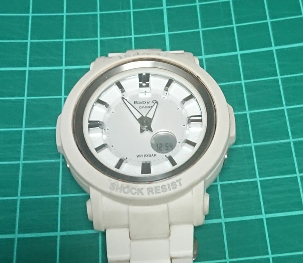 Baby-G Series BGA-300 Digital Analog Watch White Japan Import