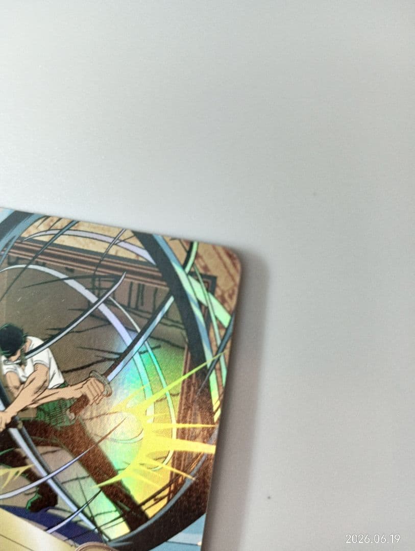 Bandai One Piece Carddass Hyper Battle Zoro C114 hologram Killer card from 2000, Japan import