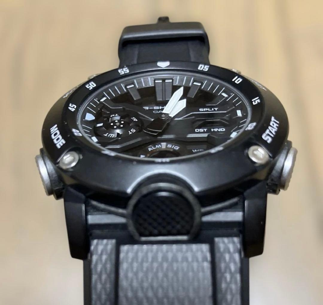 Casio G-Shock GA-2000S-1AJF Carbon Core Guard Series Monotone Black Watch — Japan Import