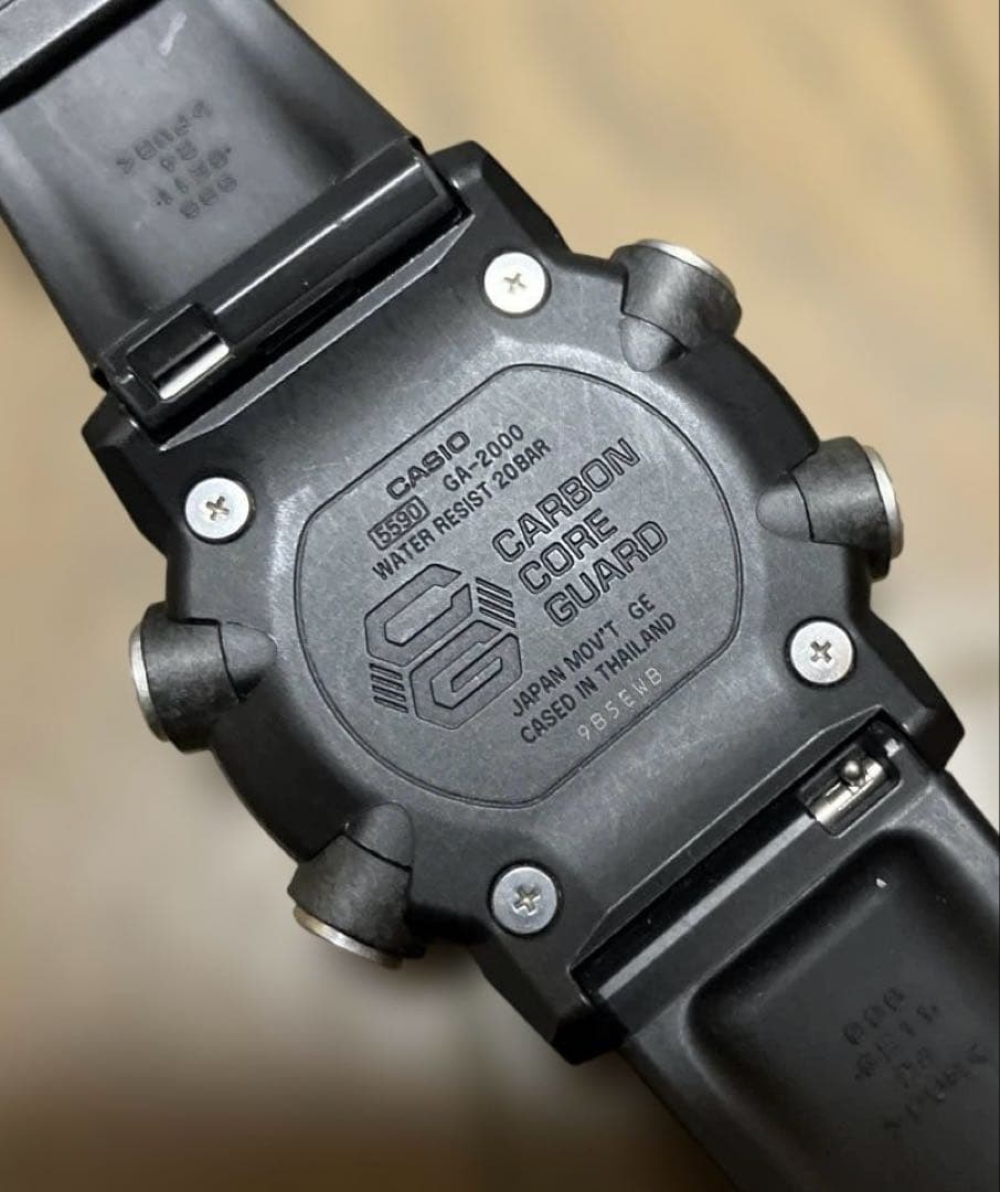 Casio G-Shock GA-2000S-1AJF Carbon Core Guard Series Monotone Black Watch — Japan Import