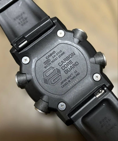 Casio G-Shock GA-2000S-1AJF Carbon Core Guard Series Monotone Black Watch — Japan Import