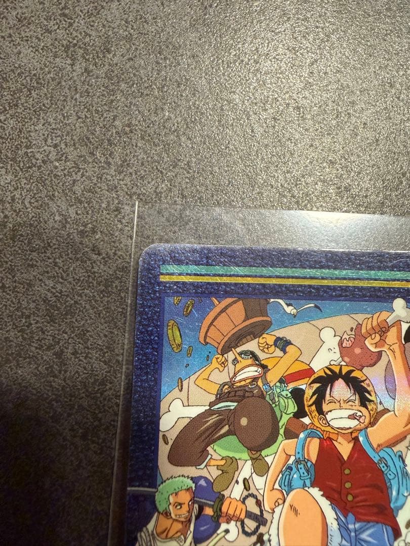 Bandai One Piece Visual Adventure Series 137 hologram trading card from 2001 featuring Straw Hat Voyage