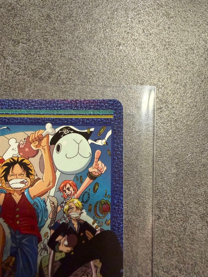 Bandai One Piece Visual Adventure Series 137 hologram trading card from 2001 featuring Straw Hat Voyage