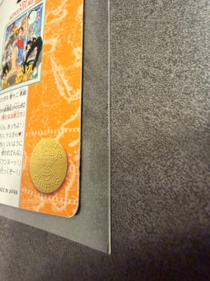 Bandai One Piece Visual Adventure Series 137 hologram trading card from 2001 featuring Straw Hat Voyage