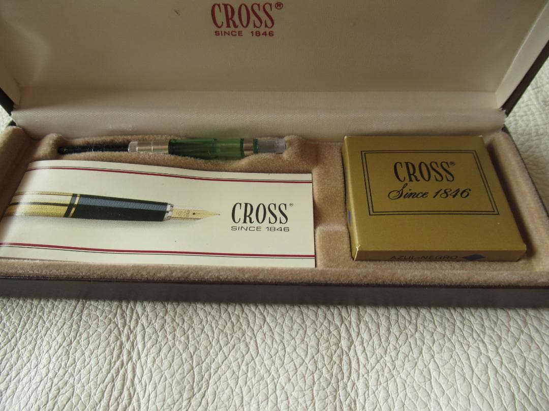 Cross Century 10K Gold Filled Fountain Pen 14K M Nib with Box Japan Import