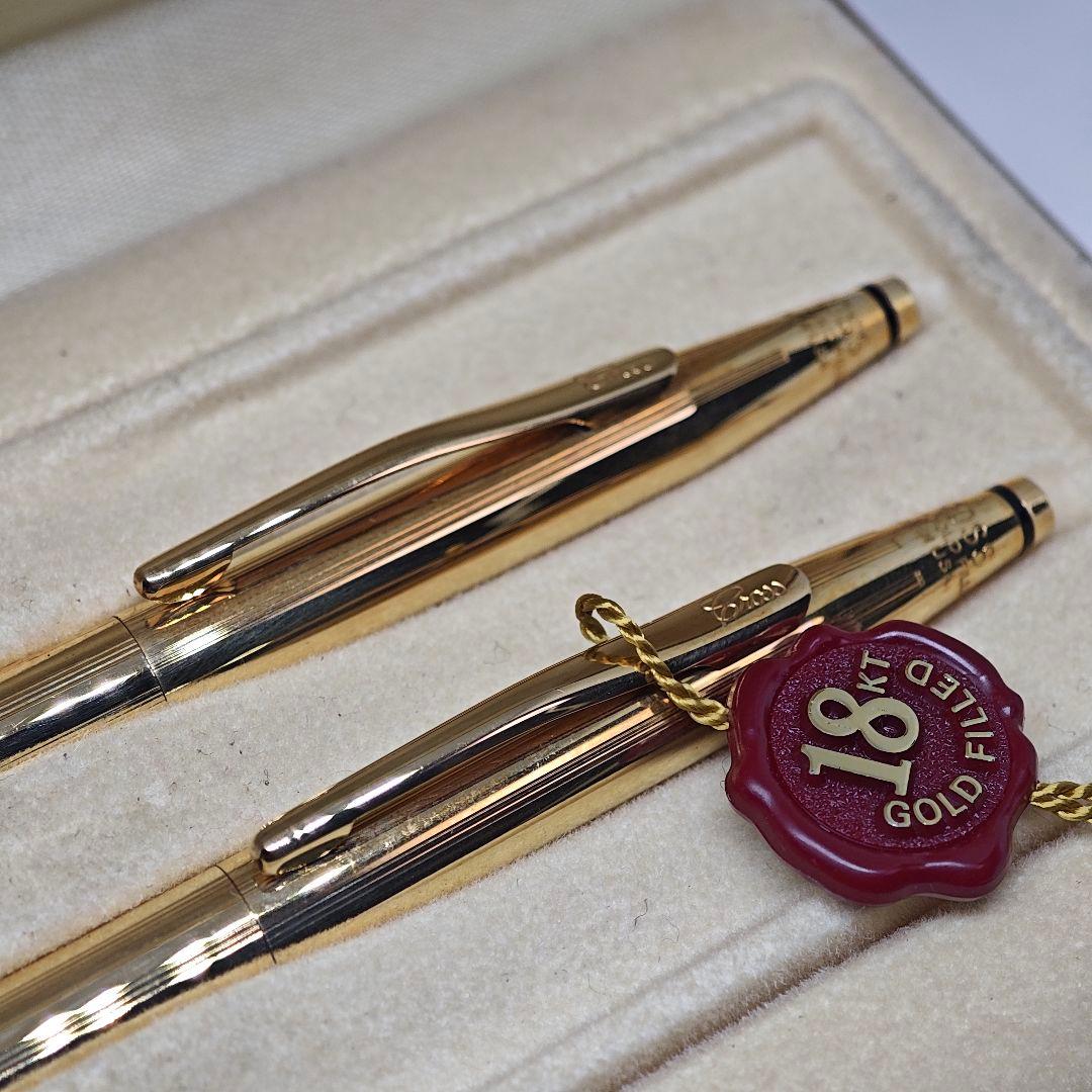 Cross 18KT Classic Century Ballpoint Pen and Mechanical Pencil Set — Japan Import