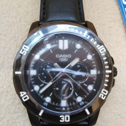Casio Import Model Black Metallic Multi-Function Watch Waterproof 30M