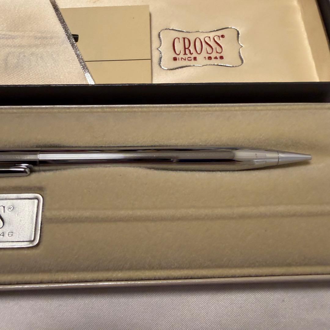 Used Cross pencil with silver body showing good condition