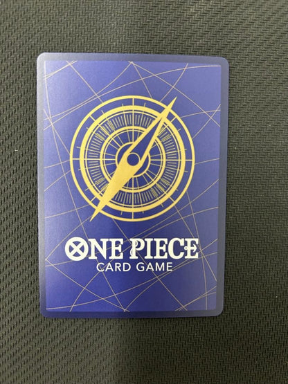 Tashigi SP OP14-029 Decision of Battle collectible card in protective sleeve
