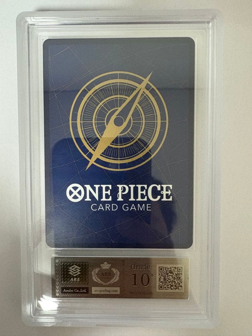 Hancock Monkey D. Luffy OP05 SR Japanese promotional poker card graded PSA 10 sealed in protective case