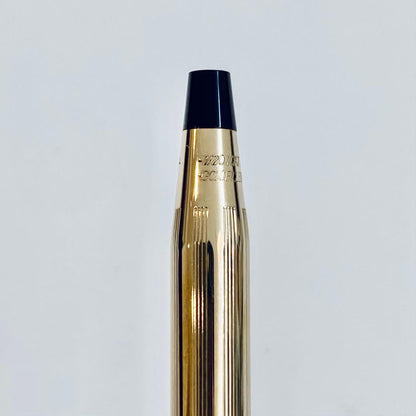 Cross Classic Century Ballpoint Pen 10K Gold-Plated with Glossy Chrome Finish — Japan Import