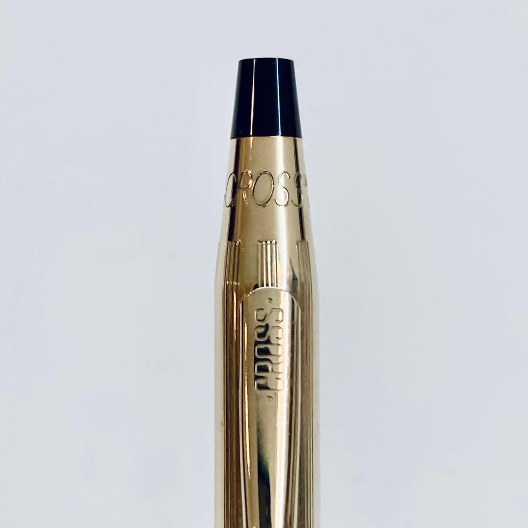 Cross Classic Century Ballpoint Pen 10K Gold-Plated with Glossy Chrome Finish — Japan Import