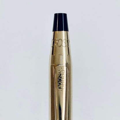 Cross Classic Century Ballpoint Pen 10K Gold-Plated with Glossy Chrome Finish — Japan Import