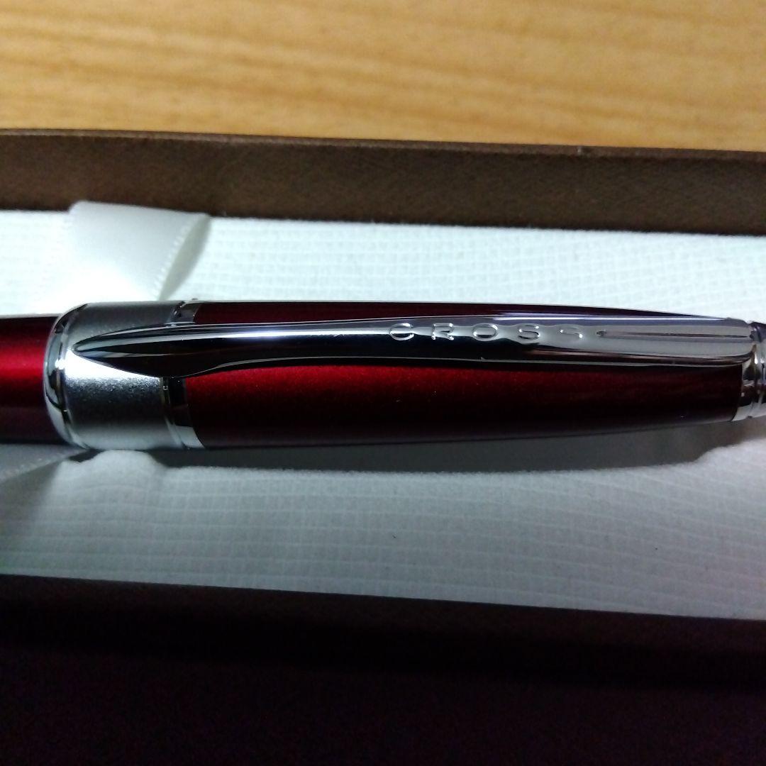 Cross Brand Ballpoint Pen Apogee Model Silver Metal Signed Office Writing Instrument — Japan Import
