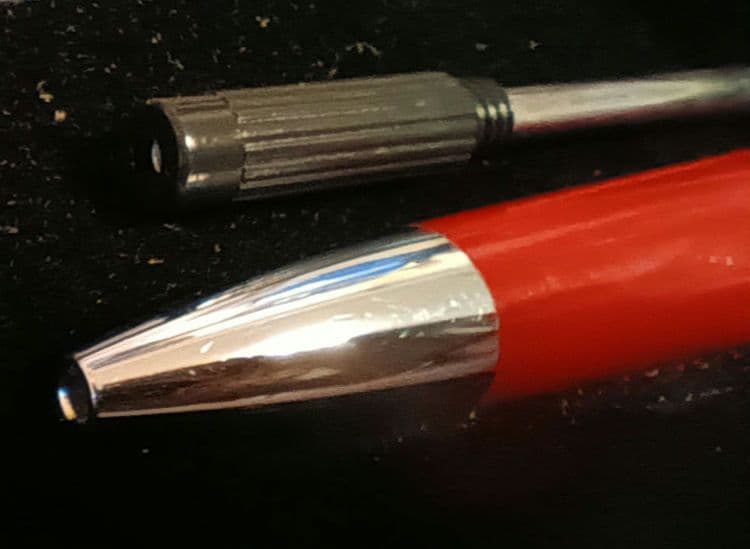 Cross Twist Ballpoint Pen Red Ink Black with Box and Refill