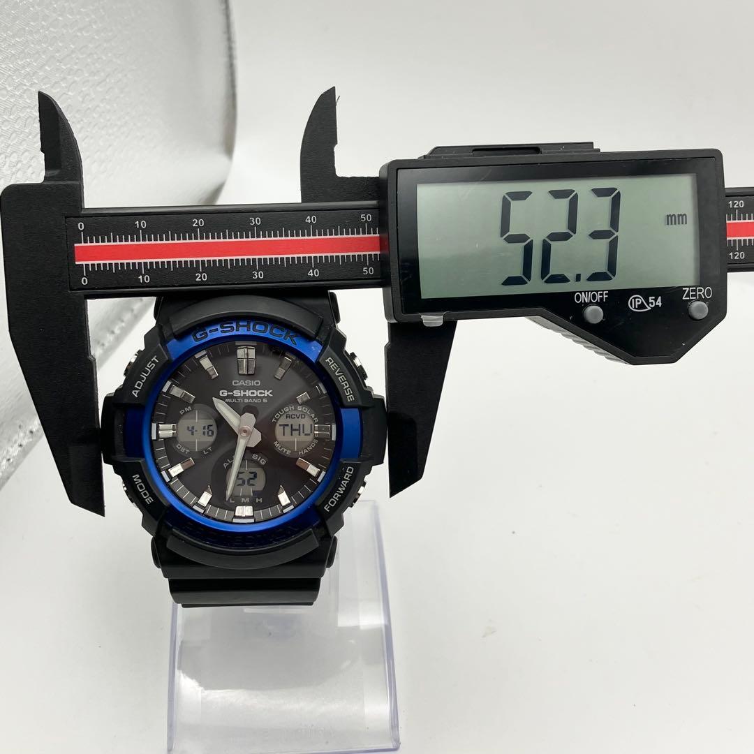 Casio G-Shock GAW-100B-1A2JF Radio Solar Watch Men Blue and Black — Japan Import