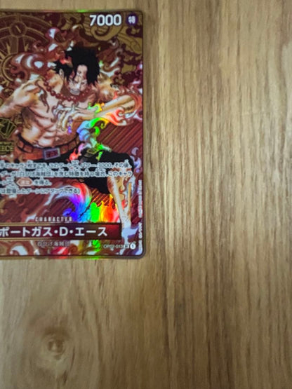 One Piece Portgas D. Ace 2nd Anniversary collectible card Japanese version