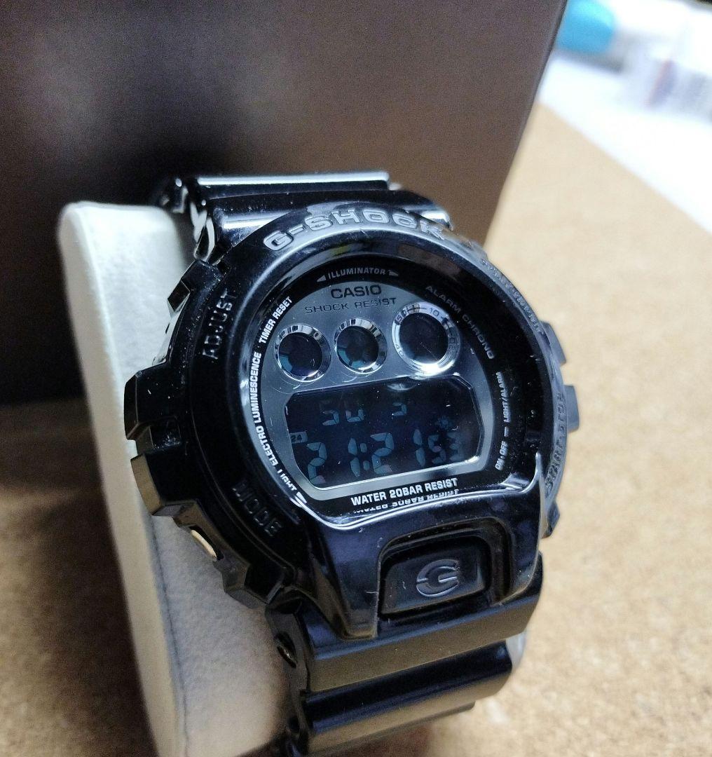 Casio G-Shock DW-6900NB Watch with Silver Dial and Black Band Japan Import