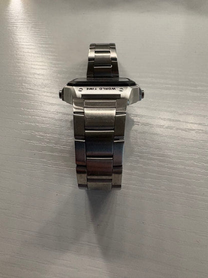 Casio Digital Watch - World Time Stainless Steel Silver — Japan Import