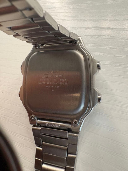 Casio Digital Watch - World Time Stainless Steel Silver — Japan Import