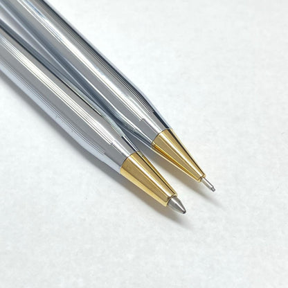 Cross Classic Century USA Chrome Ballpoint Pen and Mechanical Pencil Set with Case
