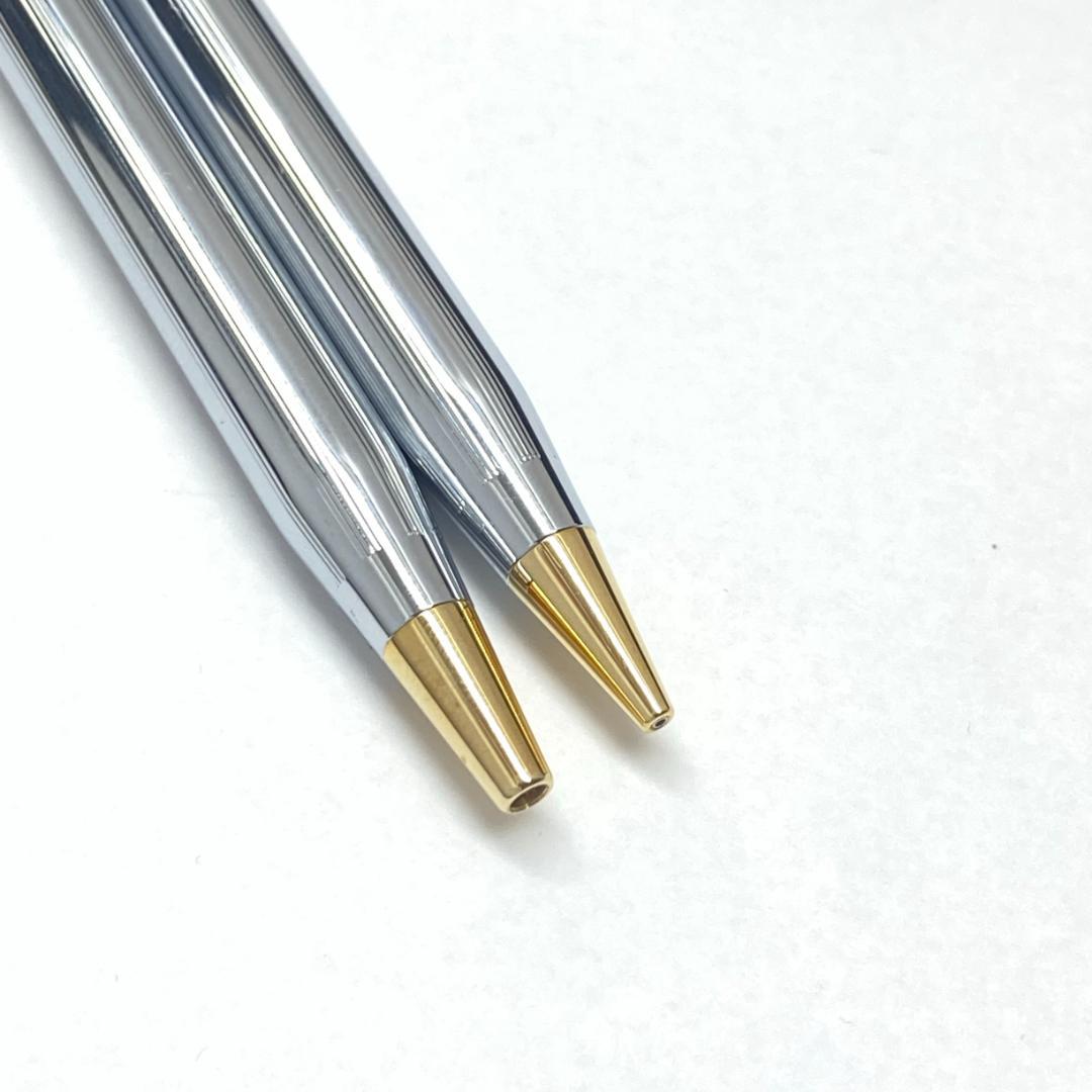 Cross Classic Century USA Chrome Ballpoint Pen and Mechanical Pencil Set with Case