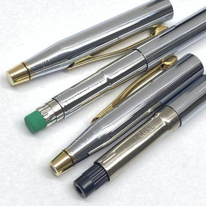 Cross Classic Century USA Chrome Ballpoint Pen and Mechanical Pencil Set with Case
