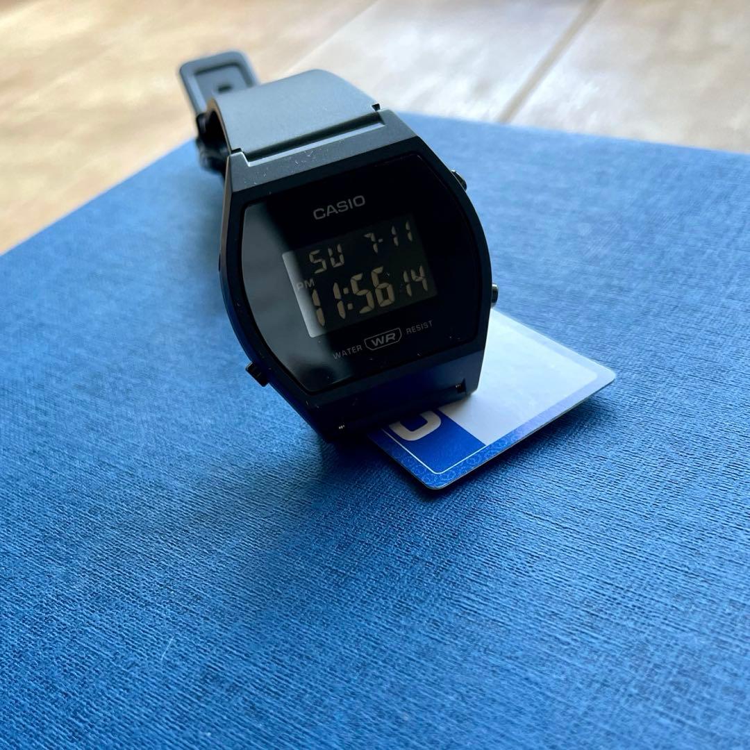Casio Digital Watch Black Model Lightweight with Large Display Japan Import