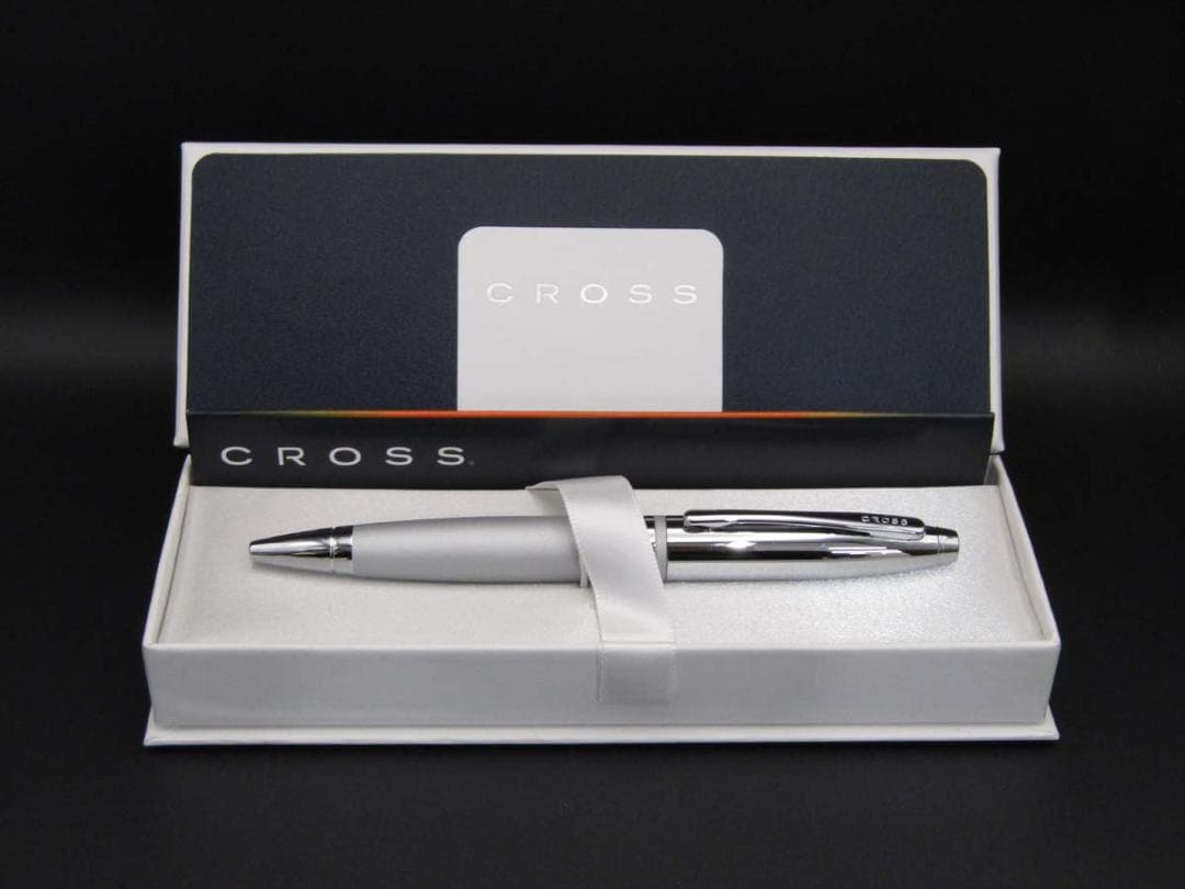 Cross Kurei AT0112-4 Satin Chrome Oil-Based Ballpoint Pen Japan Import