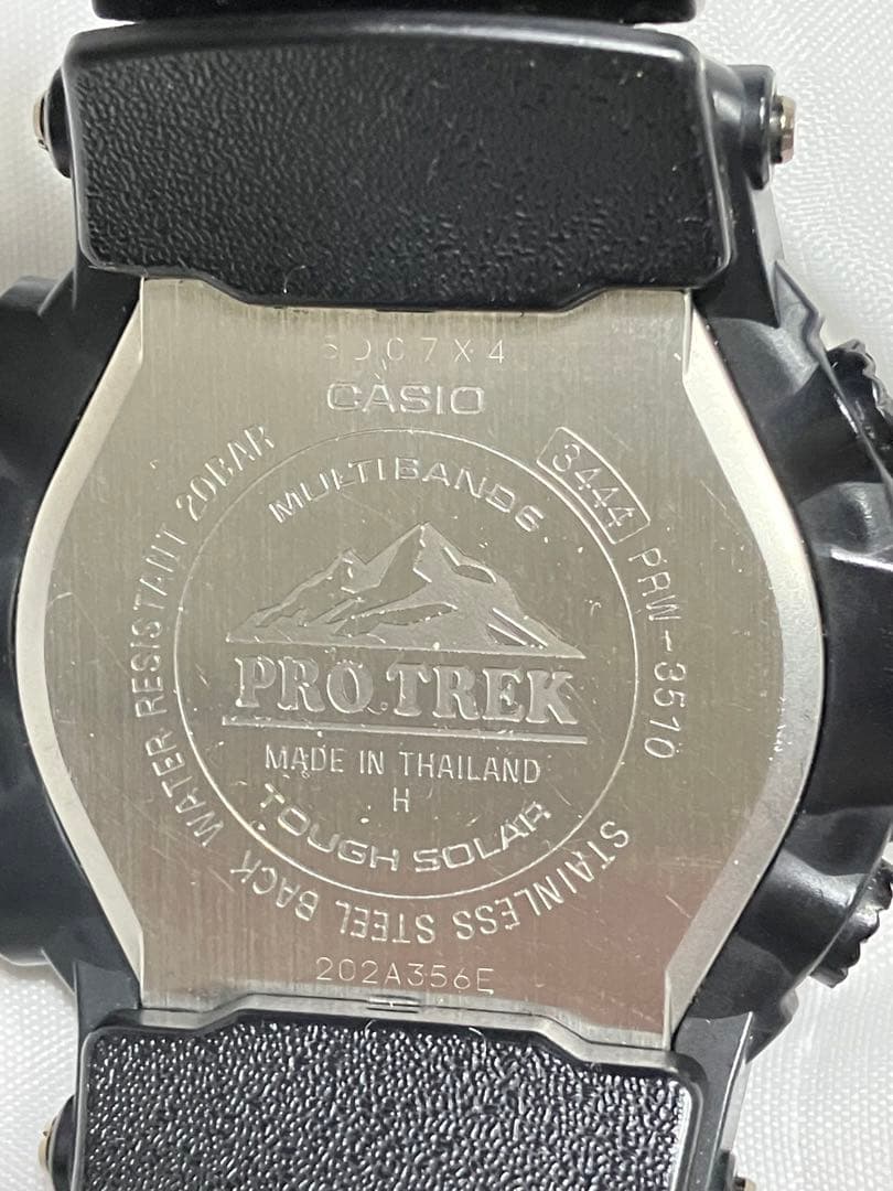 Casio Pro Trek PRW-3510 Watch with Replacement Silicone Band — Japan Import