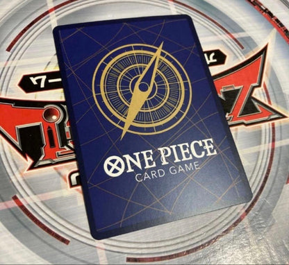 Bandai One Piece Card Game Festival Promo Monkey D. Luffy parallel card, Japan import, shown in excellent condition