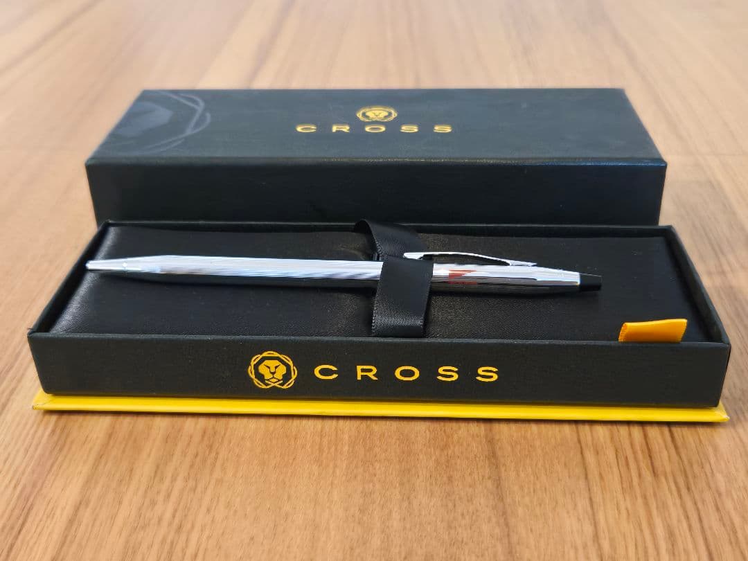 Cross Classic Century silver ballpoint pen with corporate logo and included case