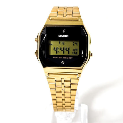 Casio A159WGE Gold Digital Wristwatch Model A159WGED-1