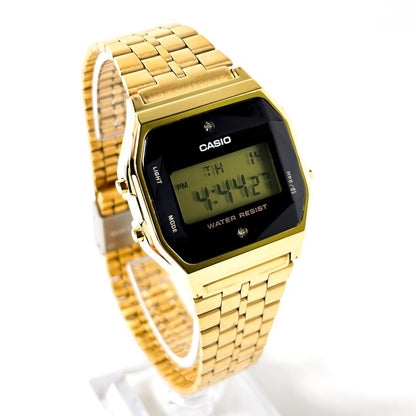 Casio A159WGE Gold Digital Wristwatch Model A159WGED-1