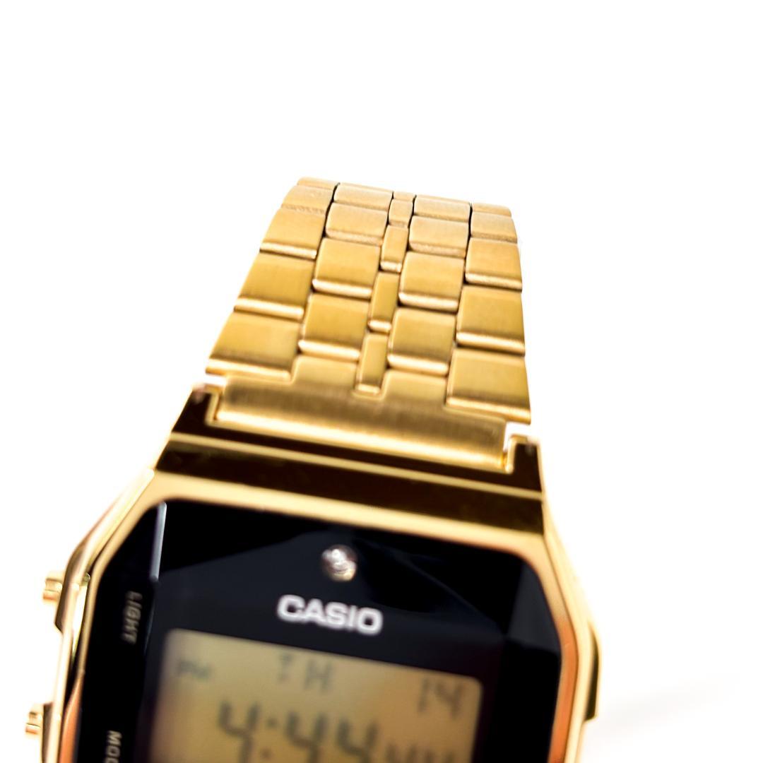 Casio A159WGE Gold Digital Wristwatch Model A159WGED-1