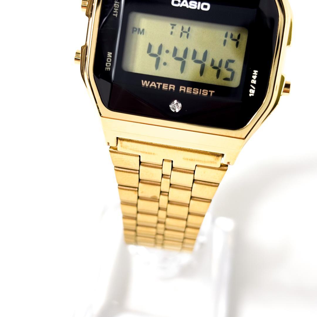 Casio A159WGE Gold Digital Wristwatch Model A159WGED-1