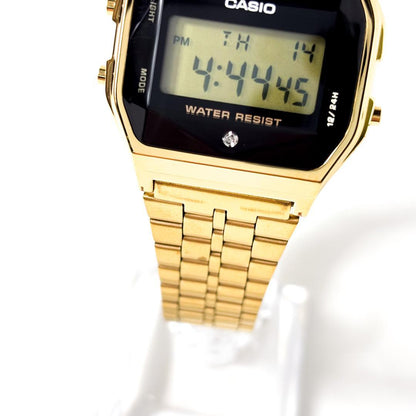 Casio A159WGE Gold Digital Wristwatch Model A159WGED-1