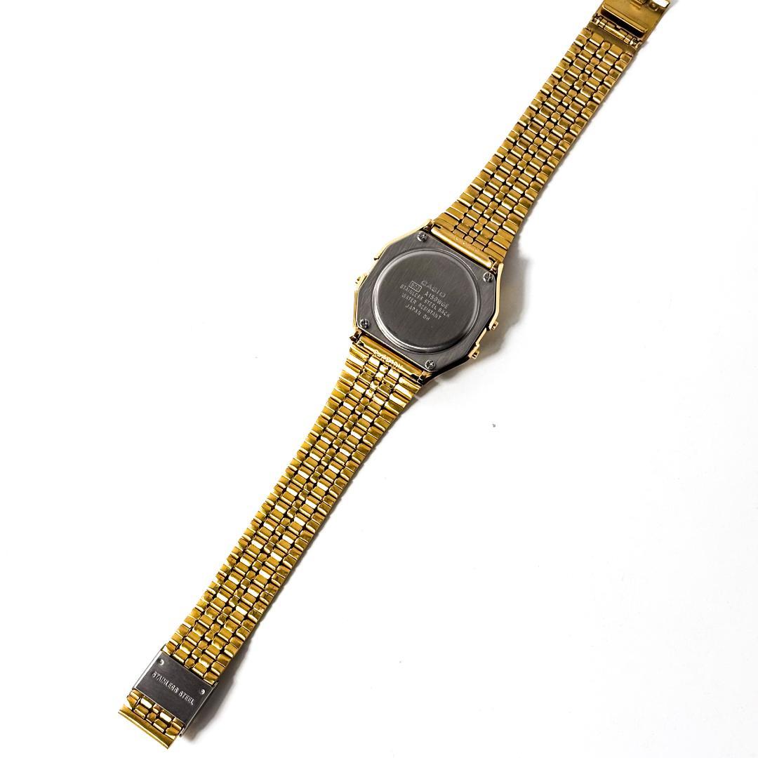 Casio A159WGE Gold Digital Wristwatch Model A159WGED-1
