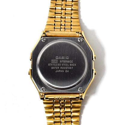 Casio A159WGE Gold Digital Wristwatch Model A159WGED-1