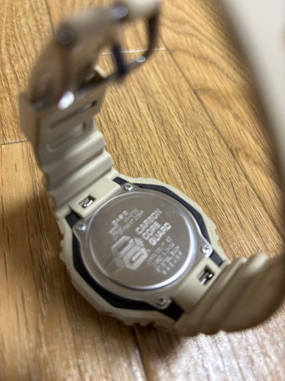 Casio G-Shock Carbon Core Guard Analogue Digital Watch Model BEIGE — Japan Import