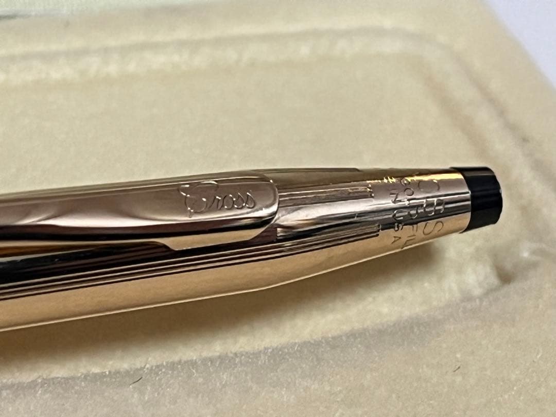 Cross 14K Gold Plated Ballpoint Pen — Japan Import