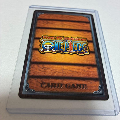 Bandai One Piece Hyper Battle hologram card showing Luffy and Nami from 2003 model BP-T03