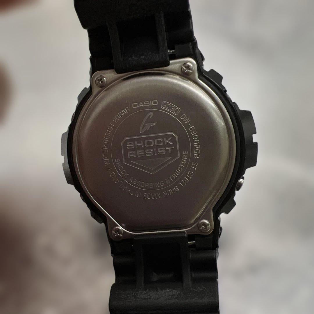 Casio G-SHOCK DW-6900RGB-1JF Digital Watch with Rainbow Detailing — Japan Import