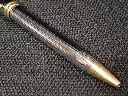 Cross Tendzust Medalist Ballpoint Pen USA Made Silver Gold Logo Script